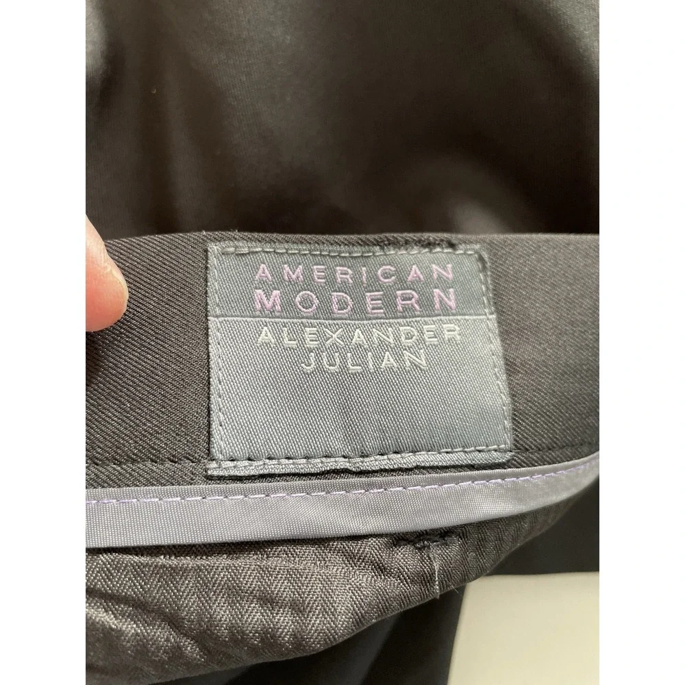 NWT Alexandre London Men Size UK 44x29 Pleated Cuffed  Wool‎ Dress Pants Slacks
